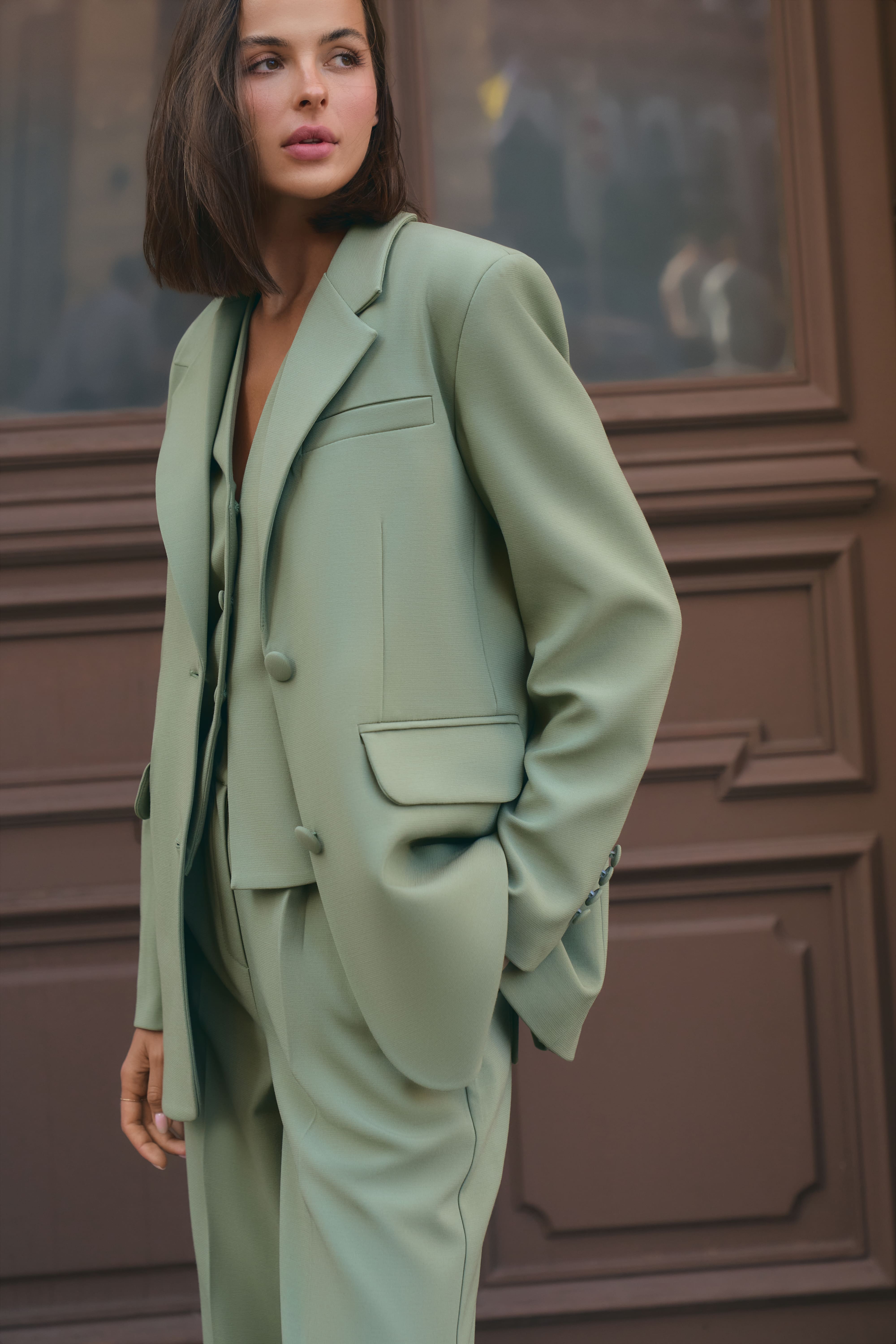 Однобортный oversize блейзер BL51217