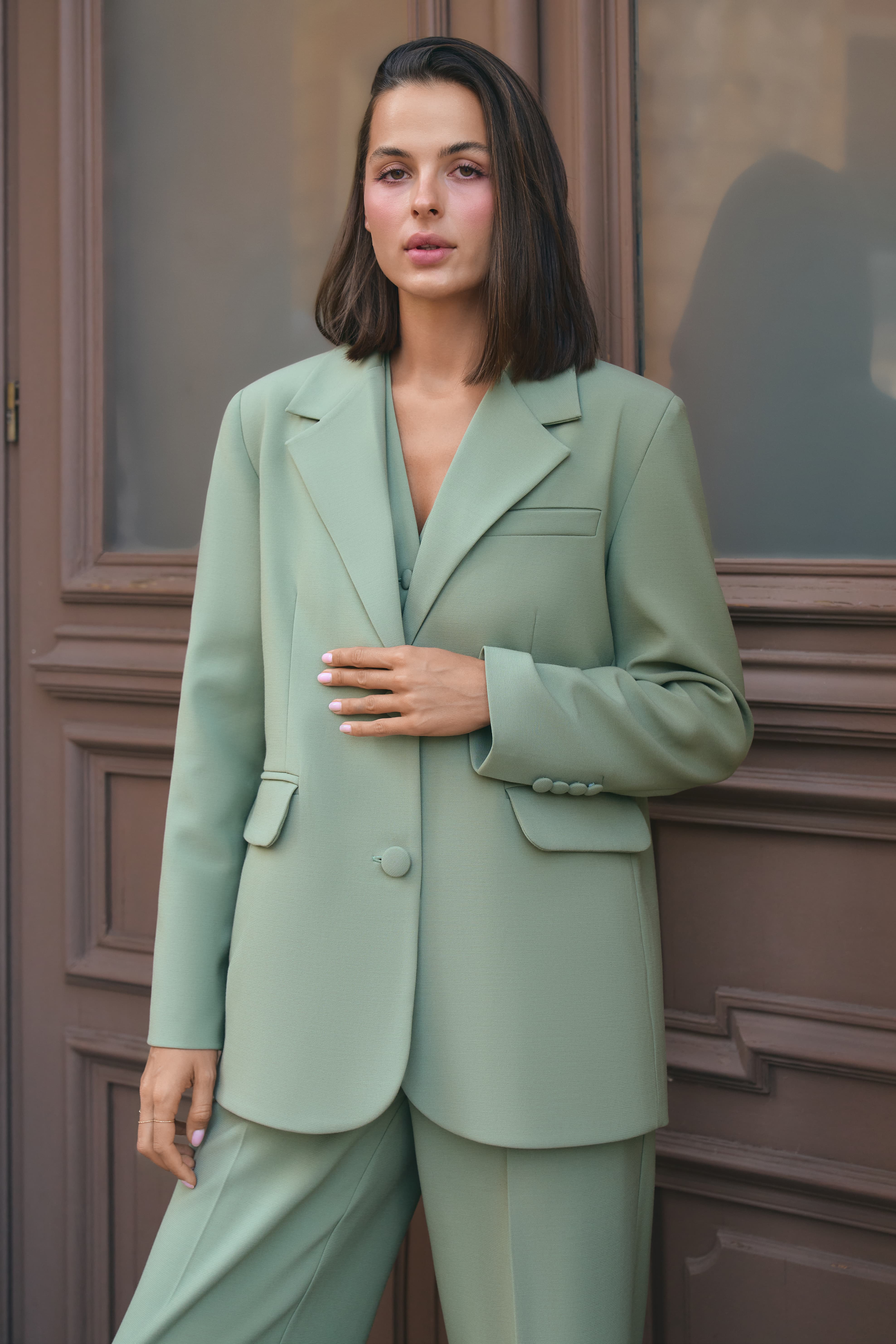 Однобортный oversize блейзер BL51217
