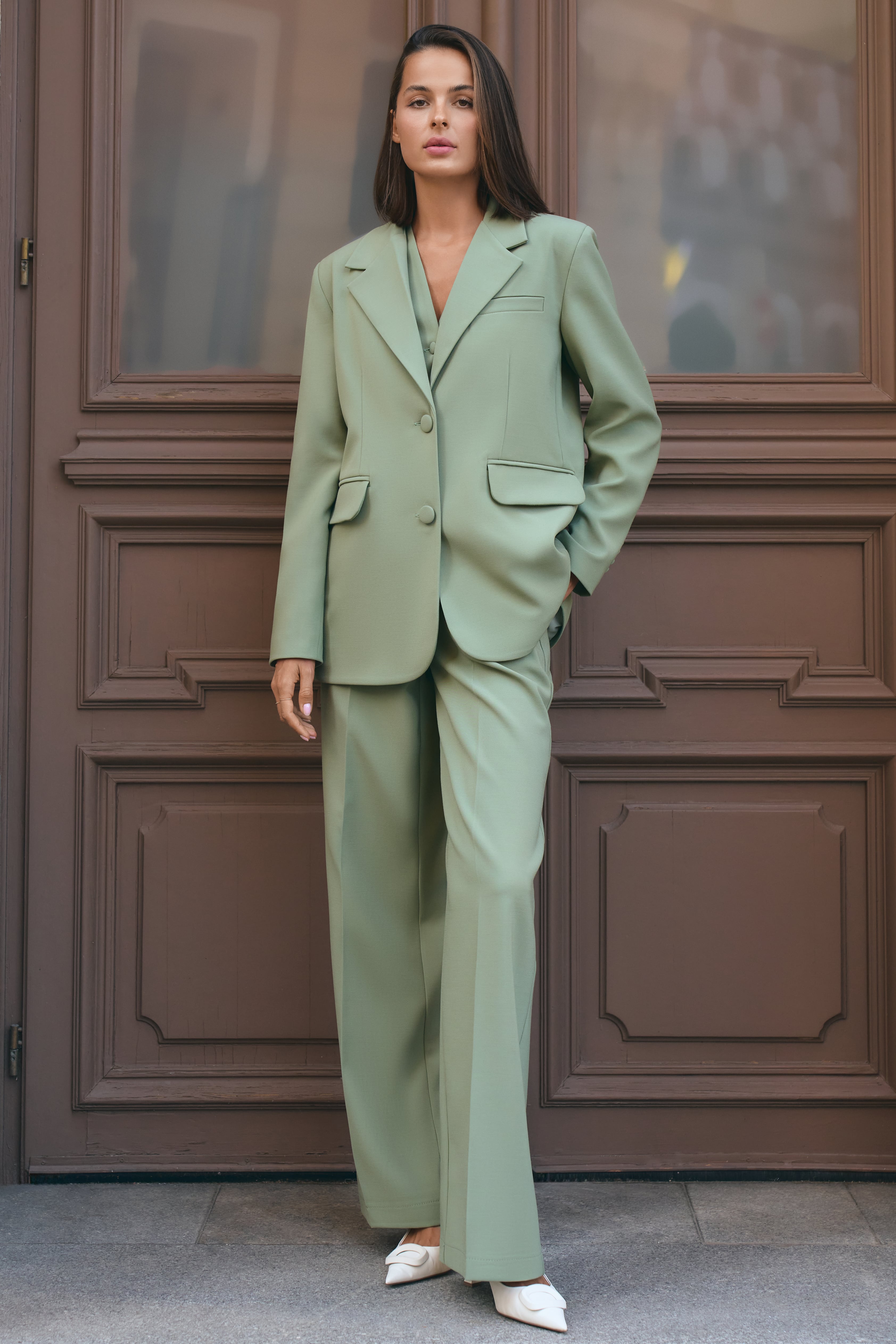 Однобортный oversize блейзер BL51217