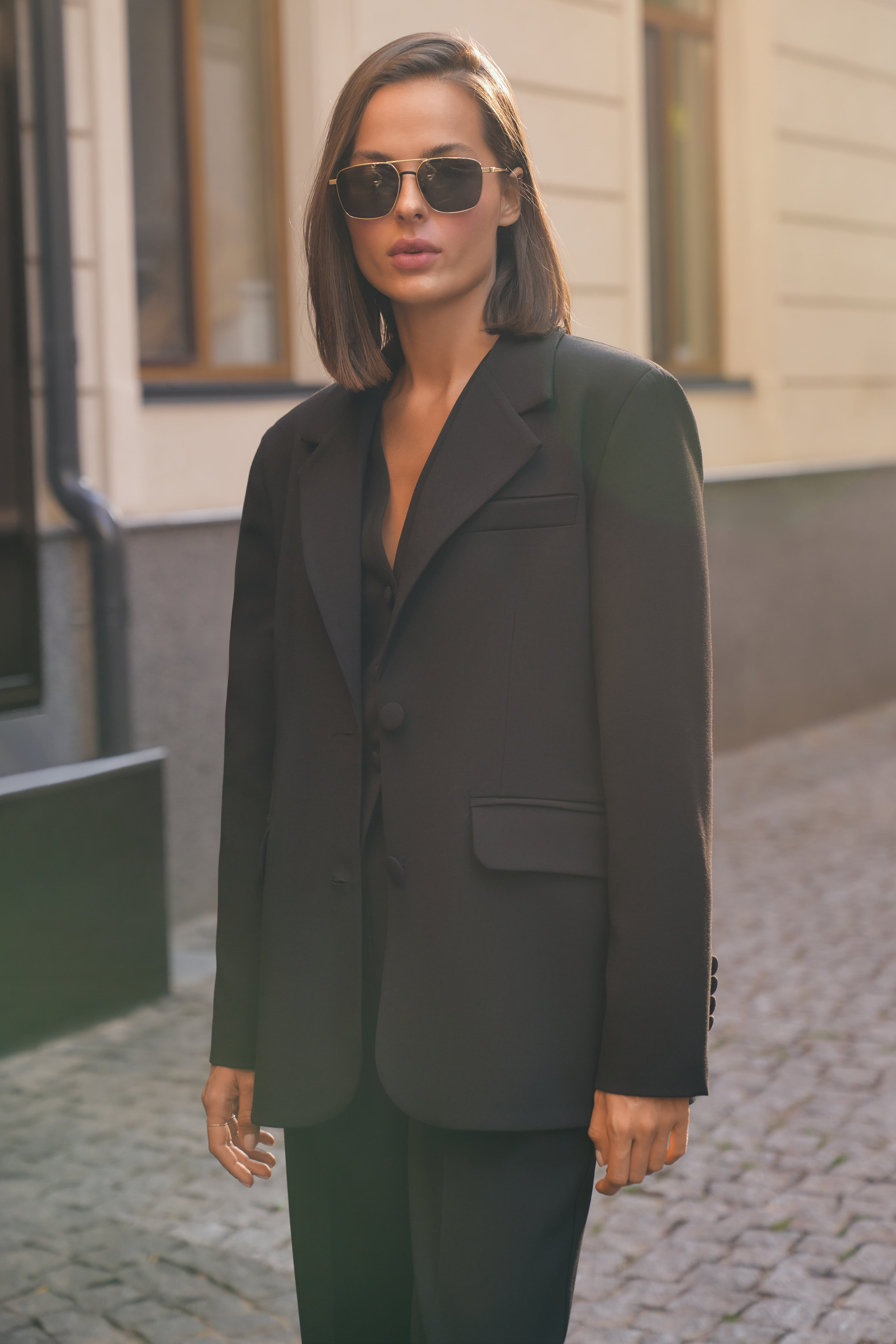 Однобортный oversize блейзер BL51201