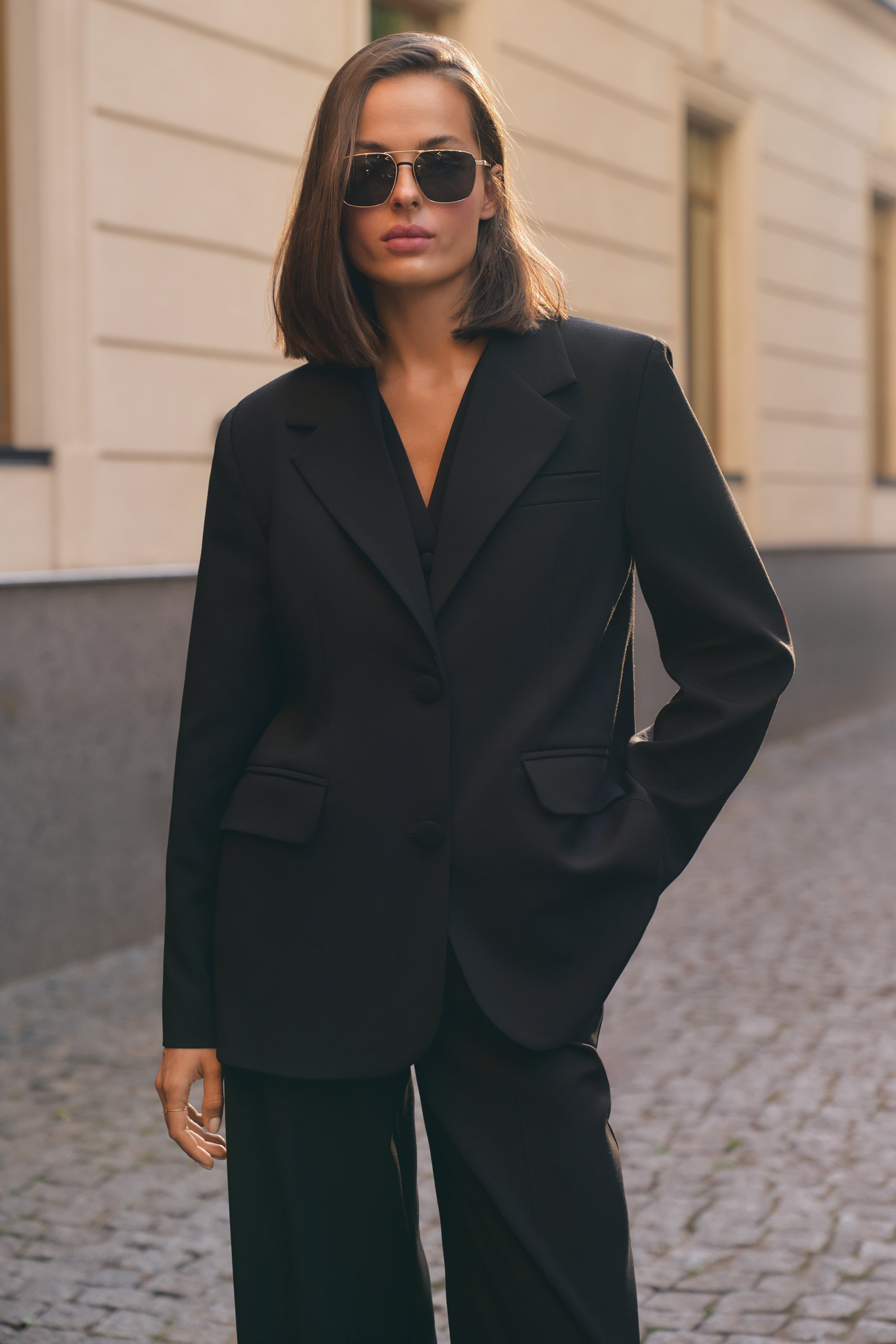 Однобортный oversize блейзер BL51201